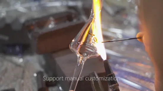 Fabricant chinois de pipes en verre, type sablier, rose, violet