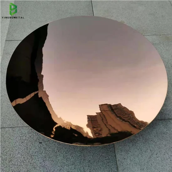 Le plein miroir superbe fait sur commande extérieur a poli le grand jardin de sculpture d'acier inoxydable